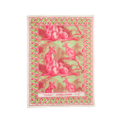 Wallaby Pink & Green Teatowel No. 25