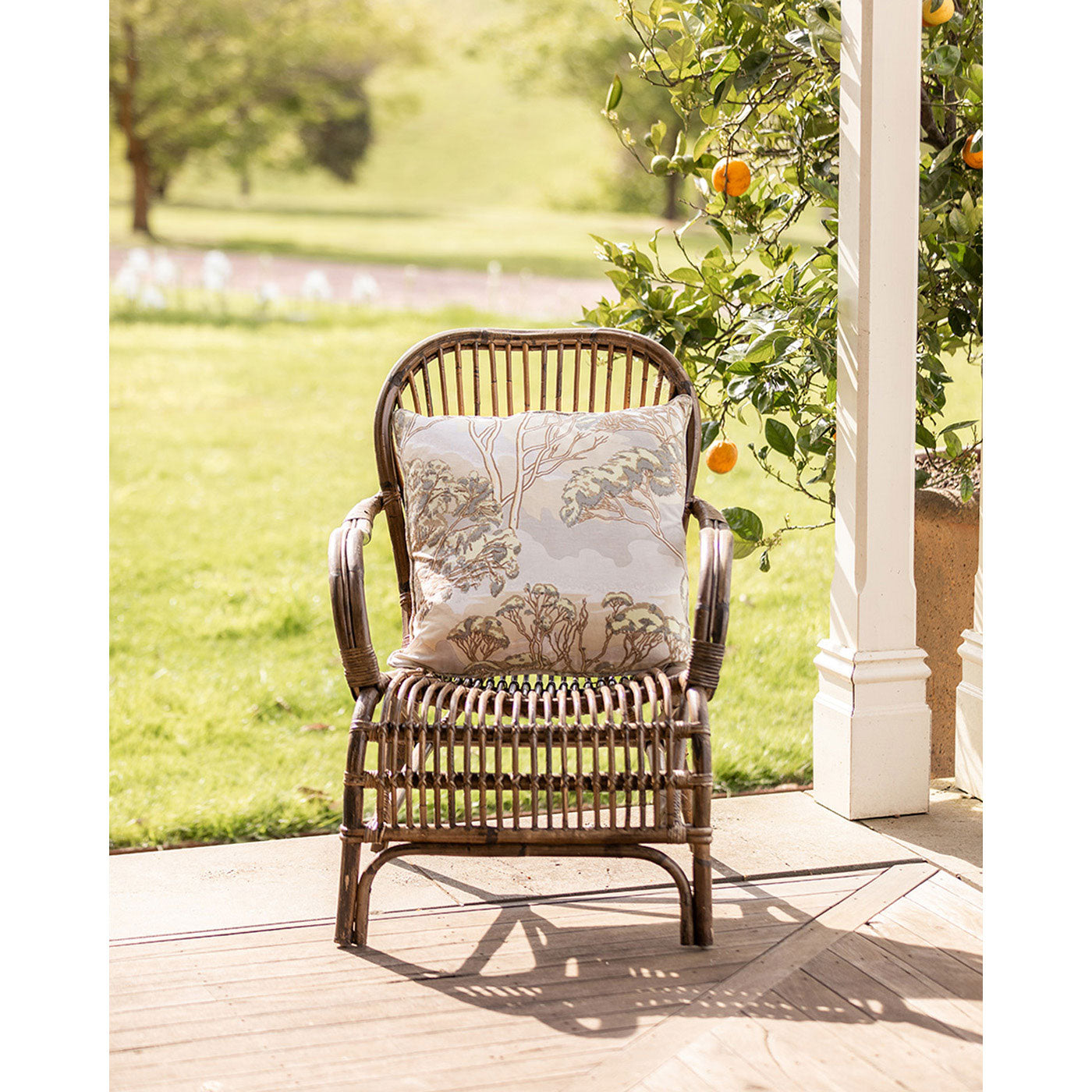 Trees Natural Medium Cushion Cover Unpiped