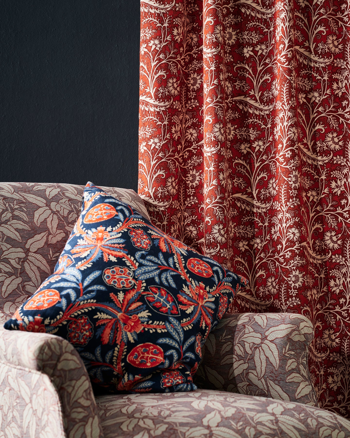 Honeyflower Indigo Medium Cushion Cover