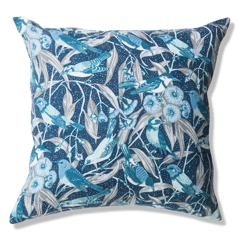 Flowering Gum Blue Custom Cushion Cover