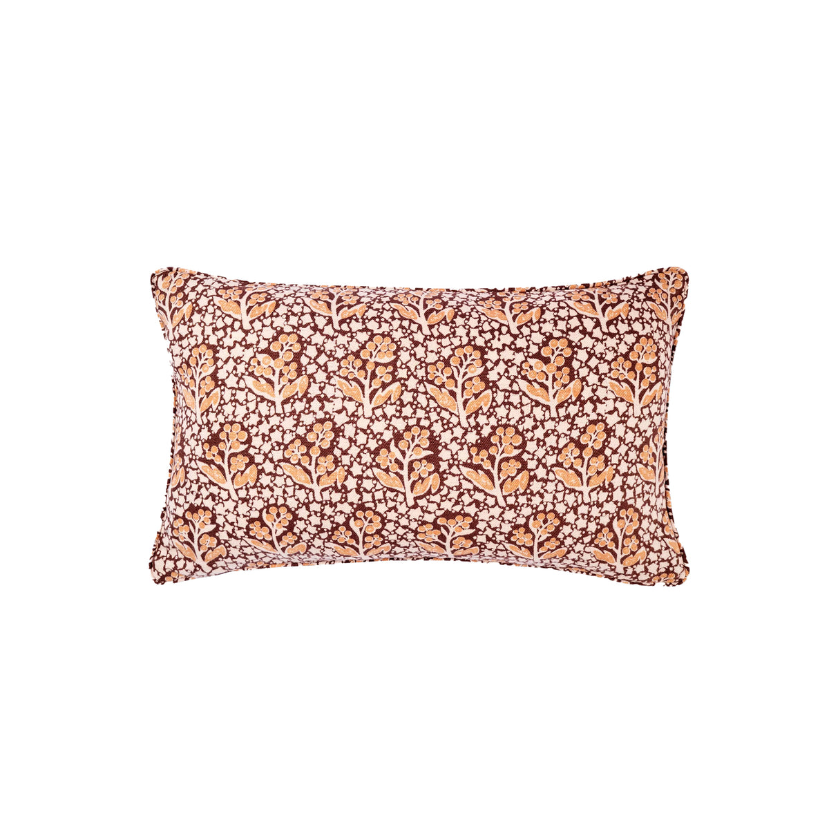 Acacia Cocoa Bolster Cushion Cover