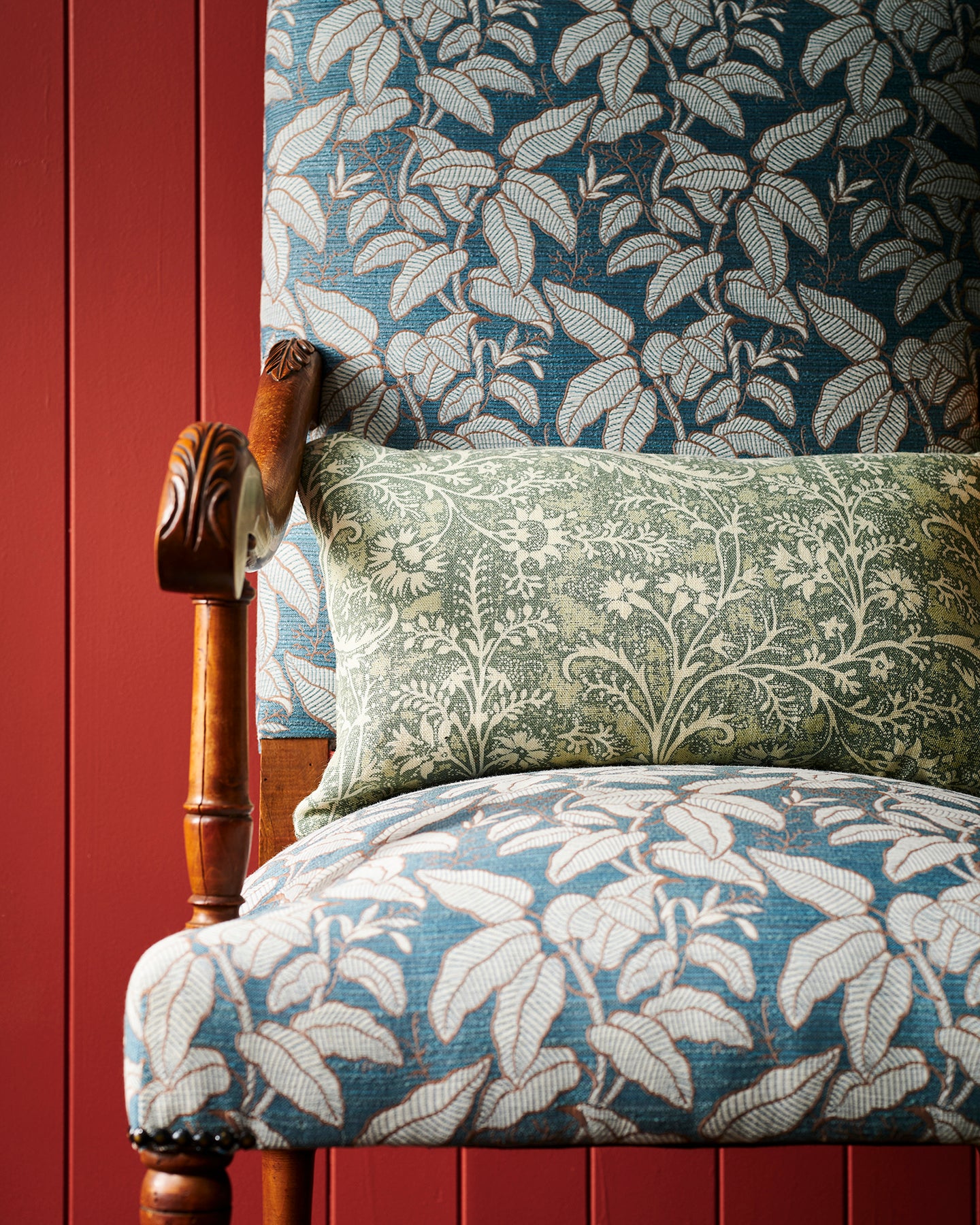 Wildflower Sage Bolster Cushion Cover