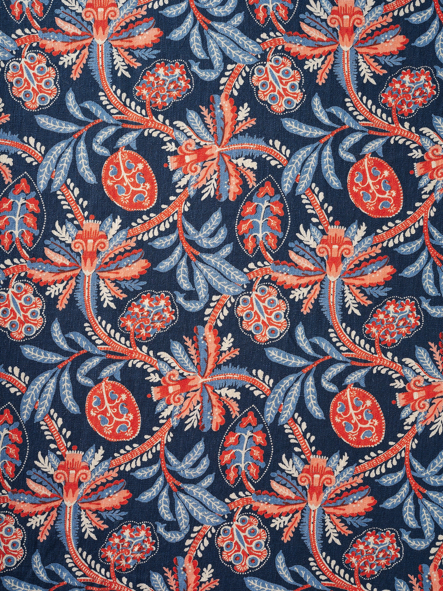 Honeyflower Indigo Furnishing Linen