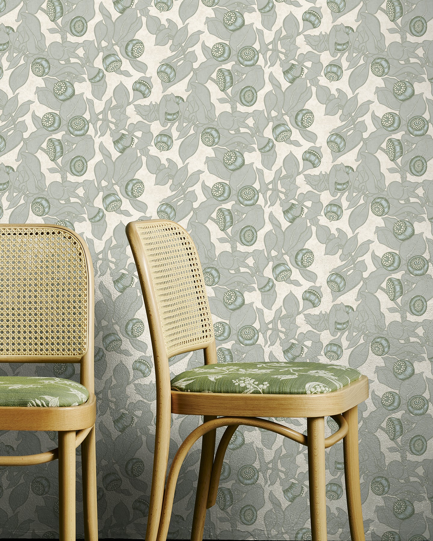 Utopia Goods Green wallpaper print - Portrait image-Botanical floral wallpaper-Mottlecah Green
