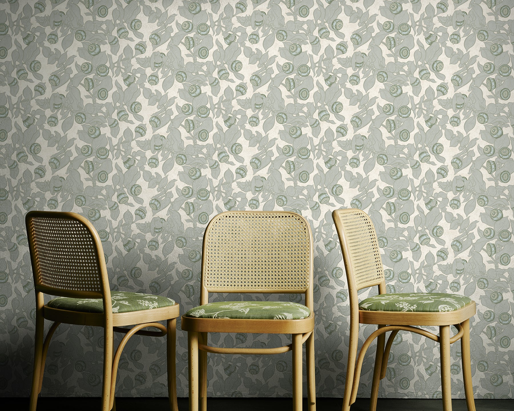 Utopia Goods Green wallpaper print - Portrait image-Botanical floral wallpaper-Mottlecah Green