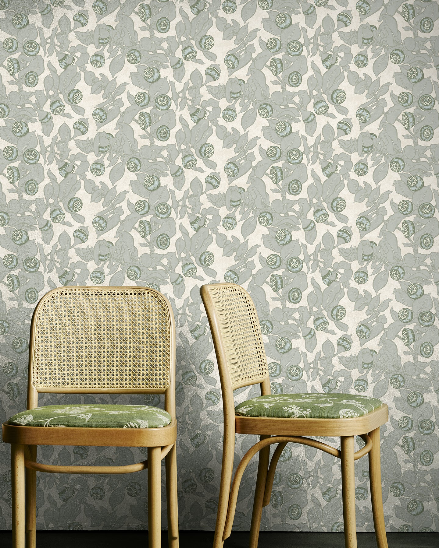 Utopia Goods Green wallpaper print - Portrait image-Botanical floral wallpaper-Mottlecah Green
