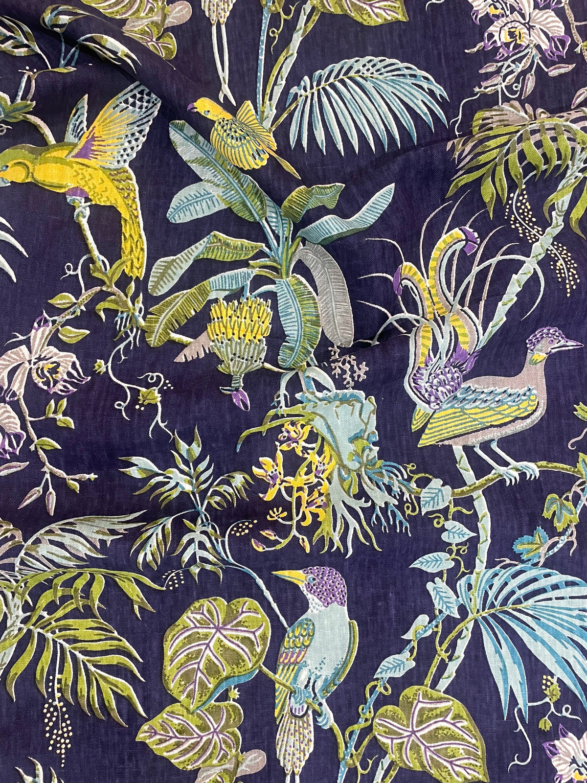 Paradise Ultramarine Furnishing Linen