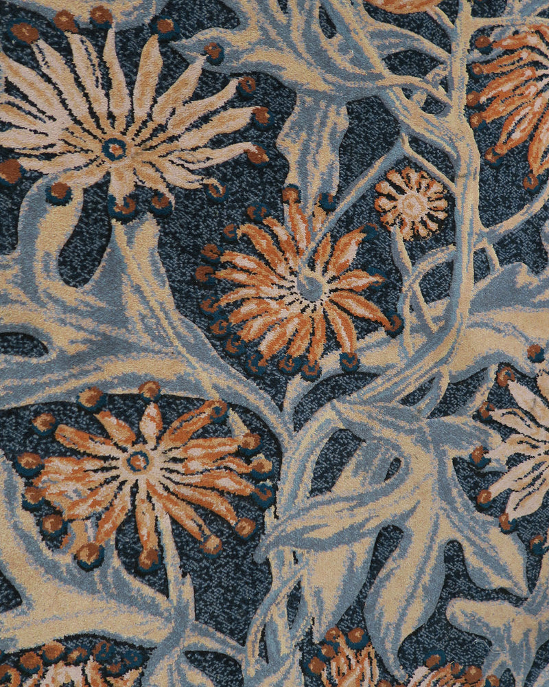 Firewheel Blue Custom Rug