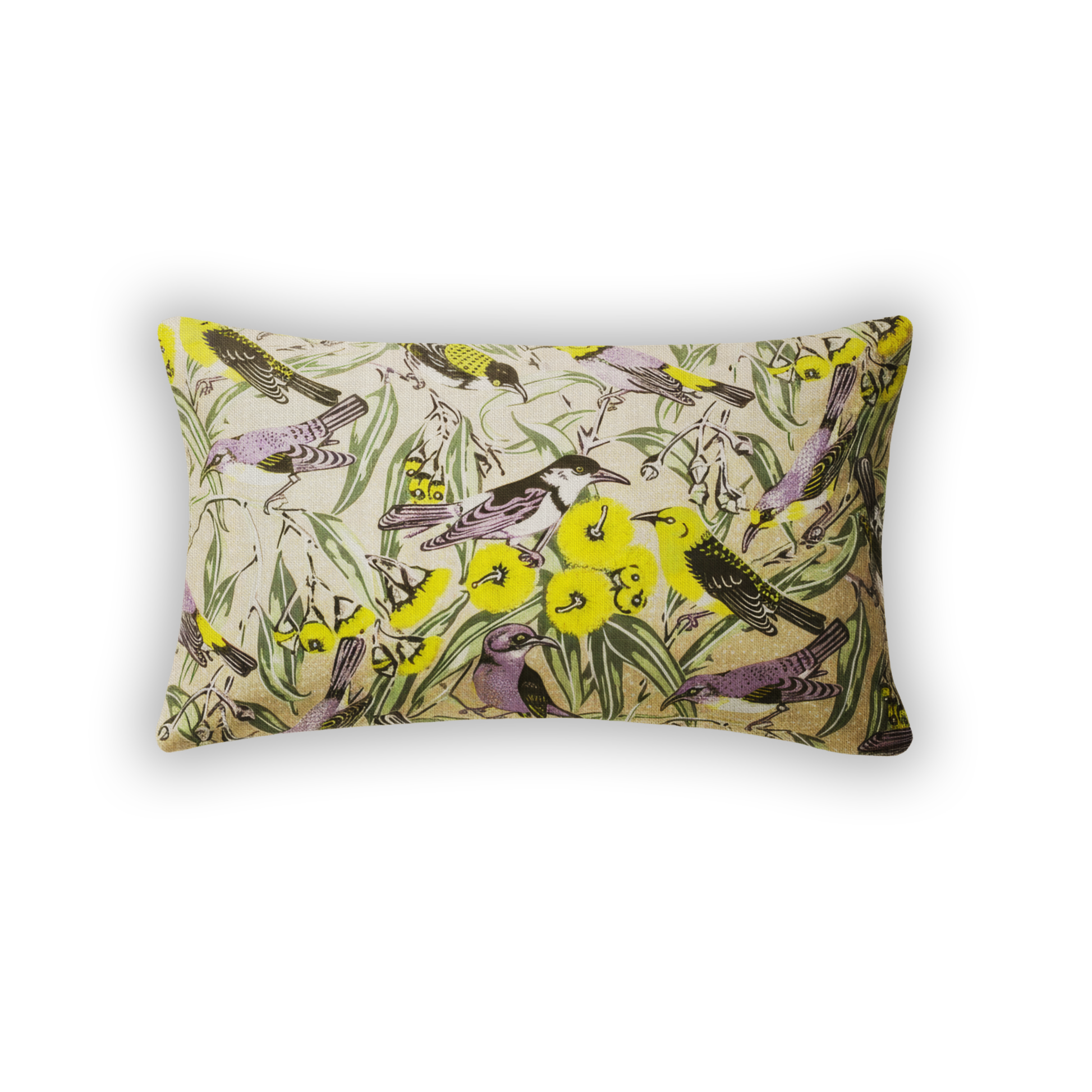 Flowering Gum Beige Bolster Cushion Cover