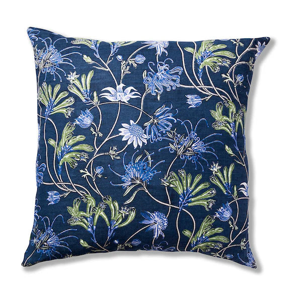 Native Meadow Blue Custom Cushion Cover