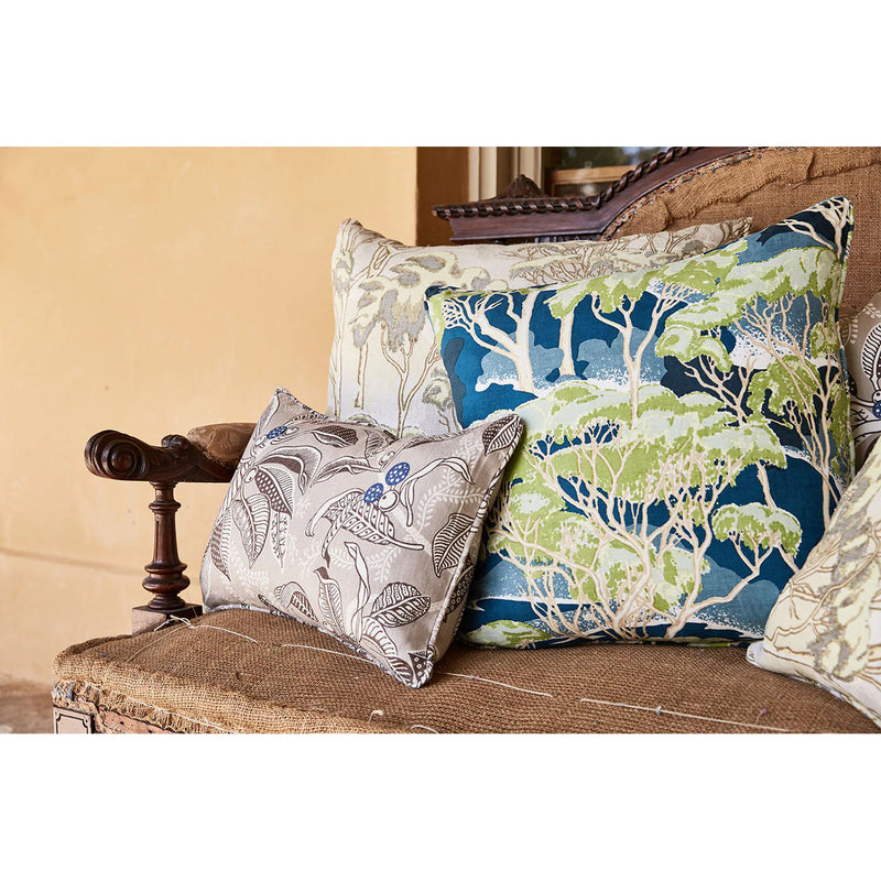 Trees Blue Custom Cushion Cover