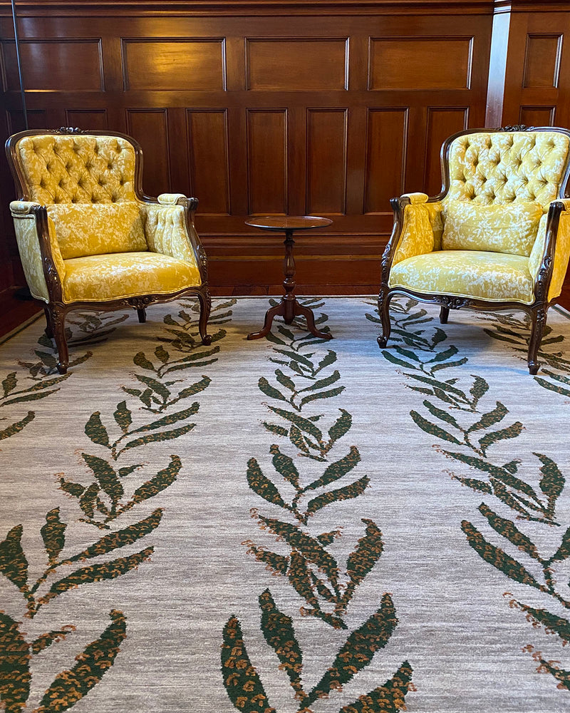 Green Leaf Custom Rug