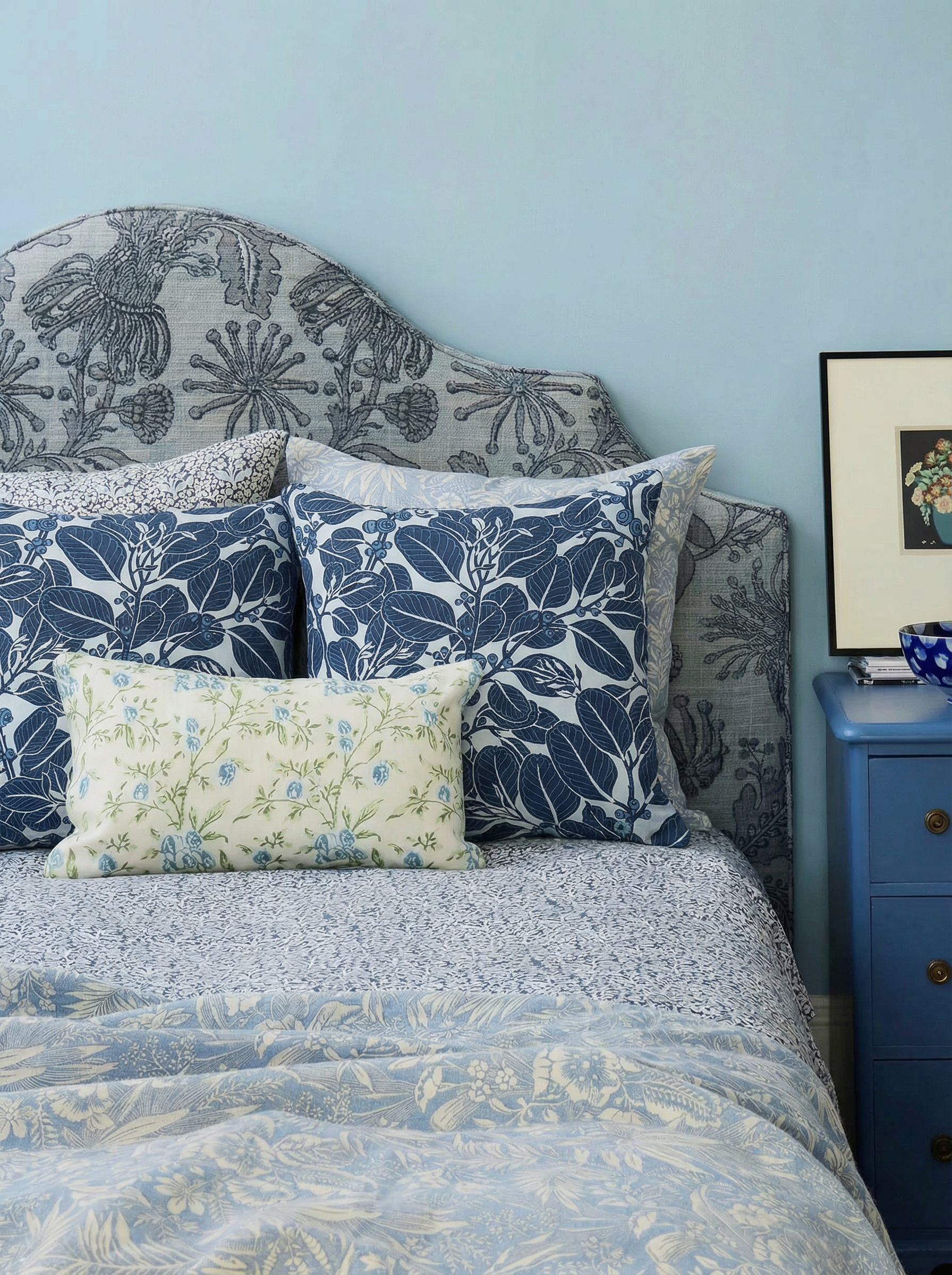 Stringybark Blue Medium Cushion Cover