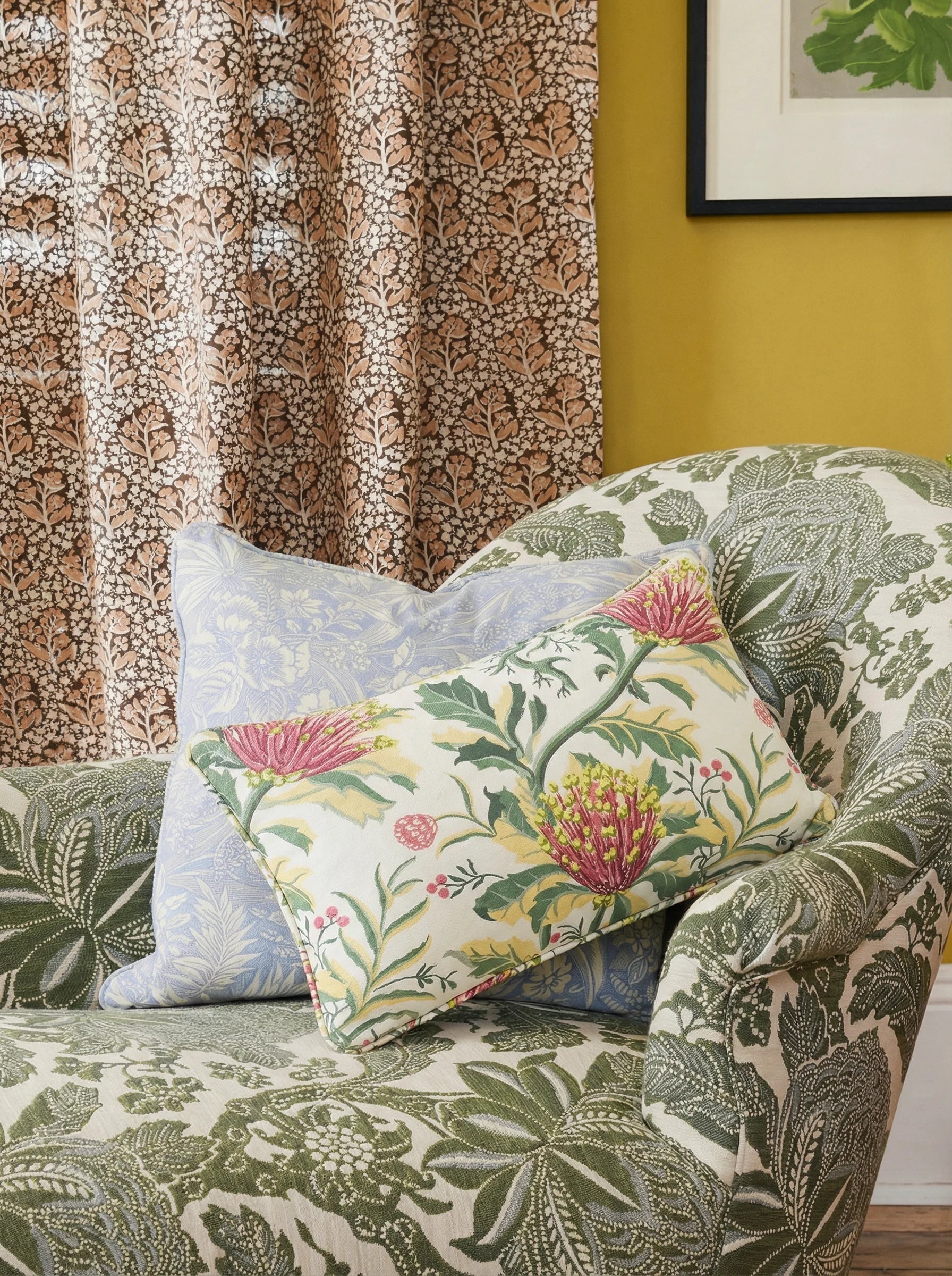 Matchstick Banksia Pink Bolster Cushion Cover