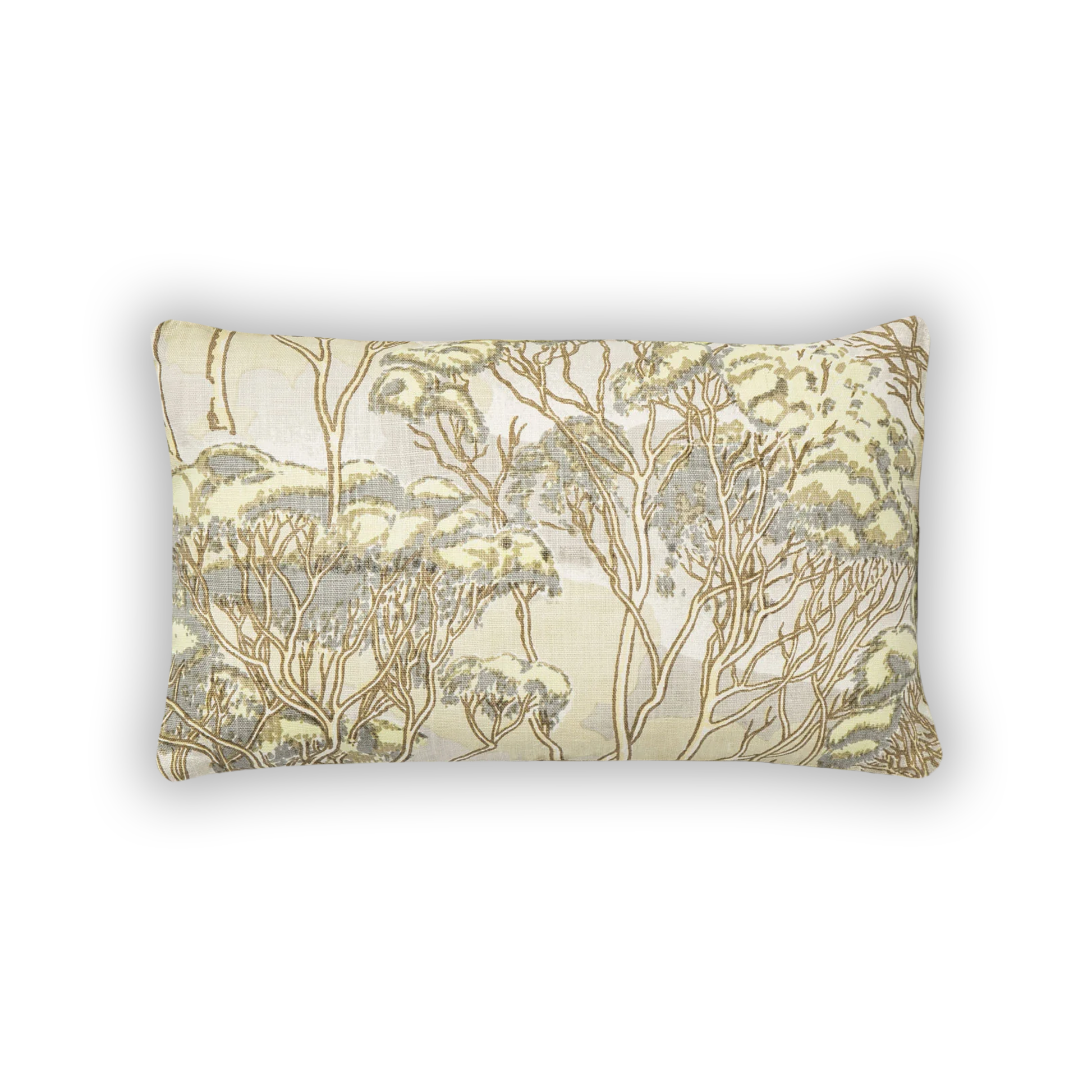 Trees Natural Bolster Cushion Cover Unpiped
