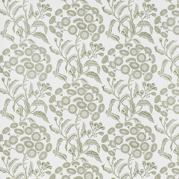 Angophora Green/White Wallpaper