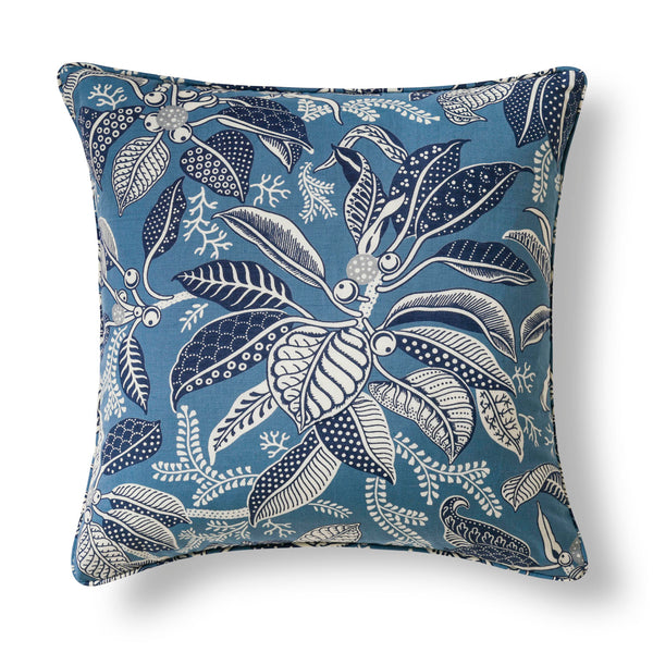 Archive Edition - Fig Blue 50x50 Cushion Cover - Heavyweight Linen