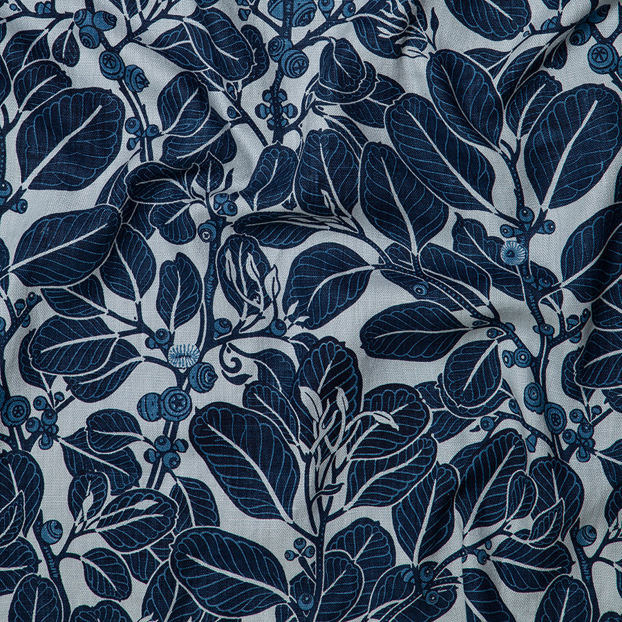 Stringybark Indigo Furnishing Linen