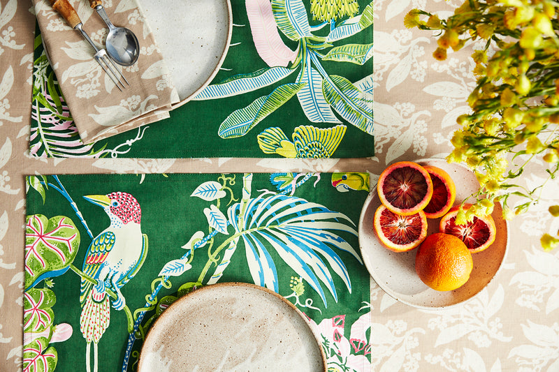 Limited Edition Paradise Green Placemat Set of 4