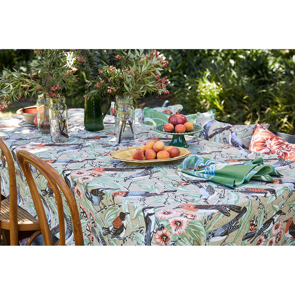 Limited-Edition Flowering-Gum Natural Cotton Tablecloth