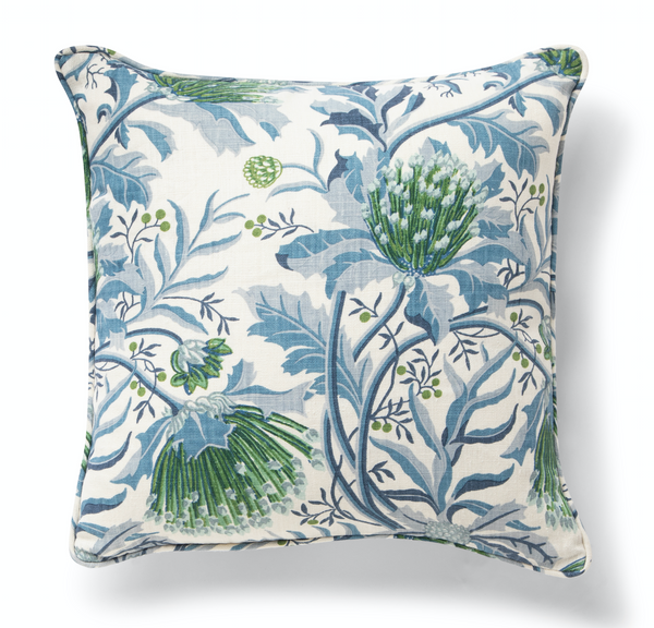 Matchstick Banksia Blue 50x50 Cushion Cover