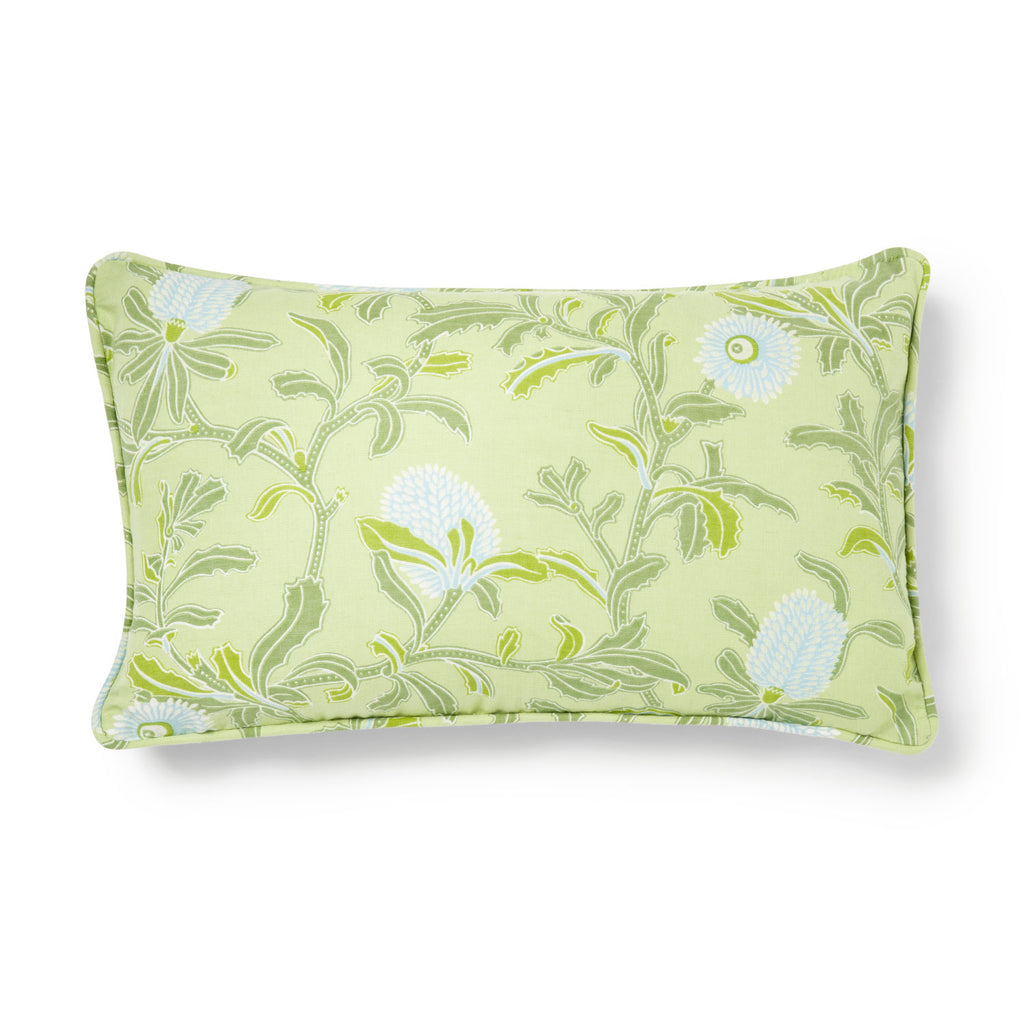 Green and sales silver cushions