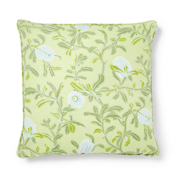 Silver Banksia Green Cotton Linen 50x50  Cushion Cover