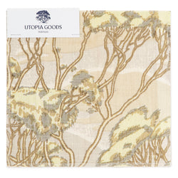 Trees Natural Linen 20cm Swatch