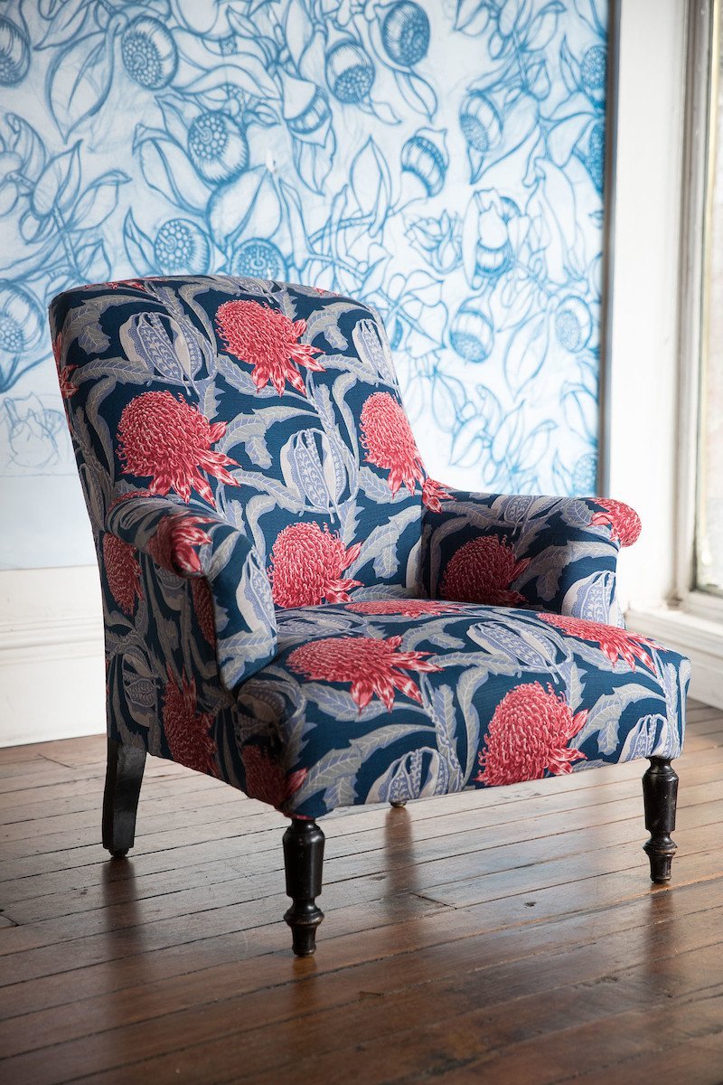 State of Waratah Heritage Furnishing Linen