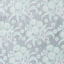 Native Posy Grey Furnishing Linen